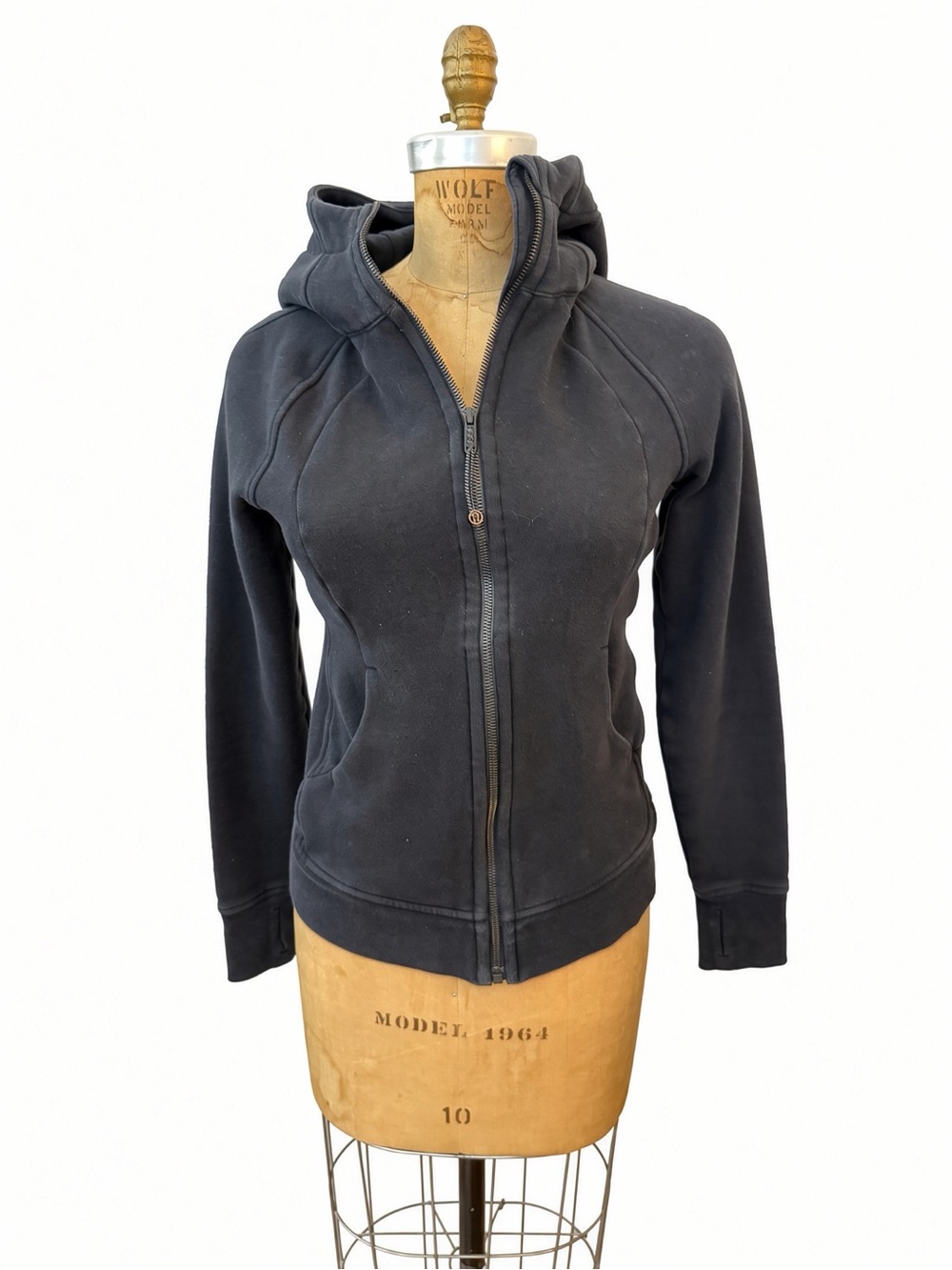 lululemon athletica Black Full-Zip Hooded Sweatshirt